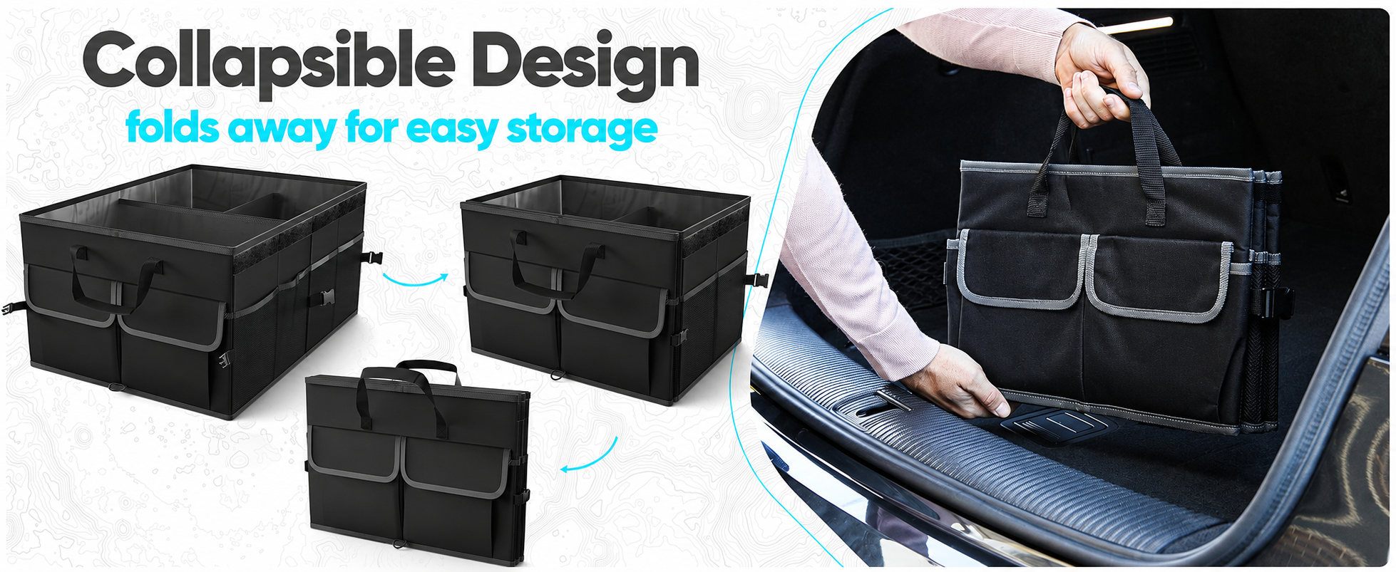Collapsible Car Trunk Organizer
