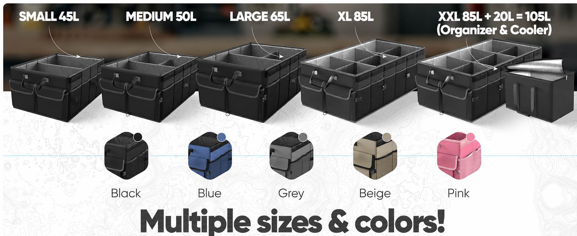 Collapsible Car Trunk Organizer